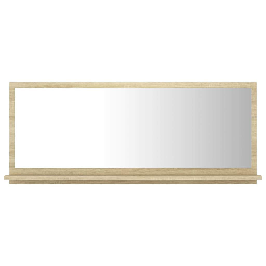 vidaXL Badspiegel Sonoma-Eiche 90x10,5x37 cm Holzwerkstoff Sonoma Eiche 90 x 10.5 x 37 cm, Sonoma Ei