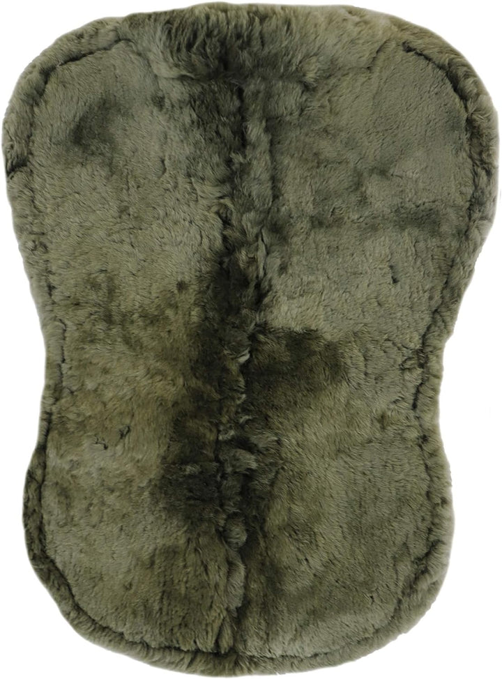 Engel Reitsport Lammfell Sattelkissen SAKIS1 mit Fellrand vorne grün-grün S, grün-grün S