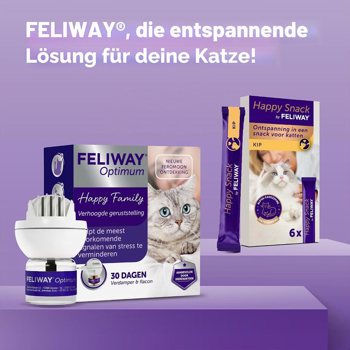 Feliway Optimum - Anti-Stress voor Kat - Verdamper + Refill 48 ml
