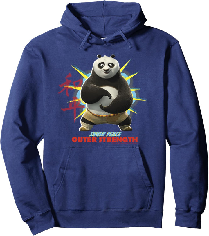 Kung Fu Panda Po Inner Peace Out Strength Portrait Pullover Hoodie