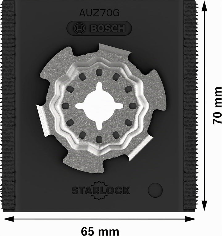 Bosch 5x PRO AUZ 70 G Zubehör für Multifunktionswerkzeug (Breite 70 mm, Professional Zubehör Multifu