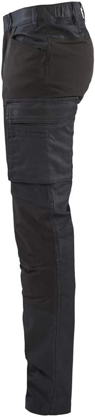 Blaklader 145711478999D100 Service Denim Stretch Arbeitshose, Marineblau/Schwarz, Grösse D100