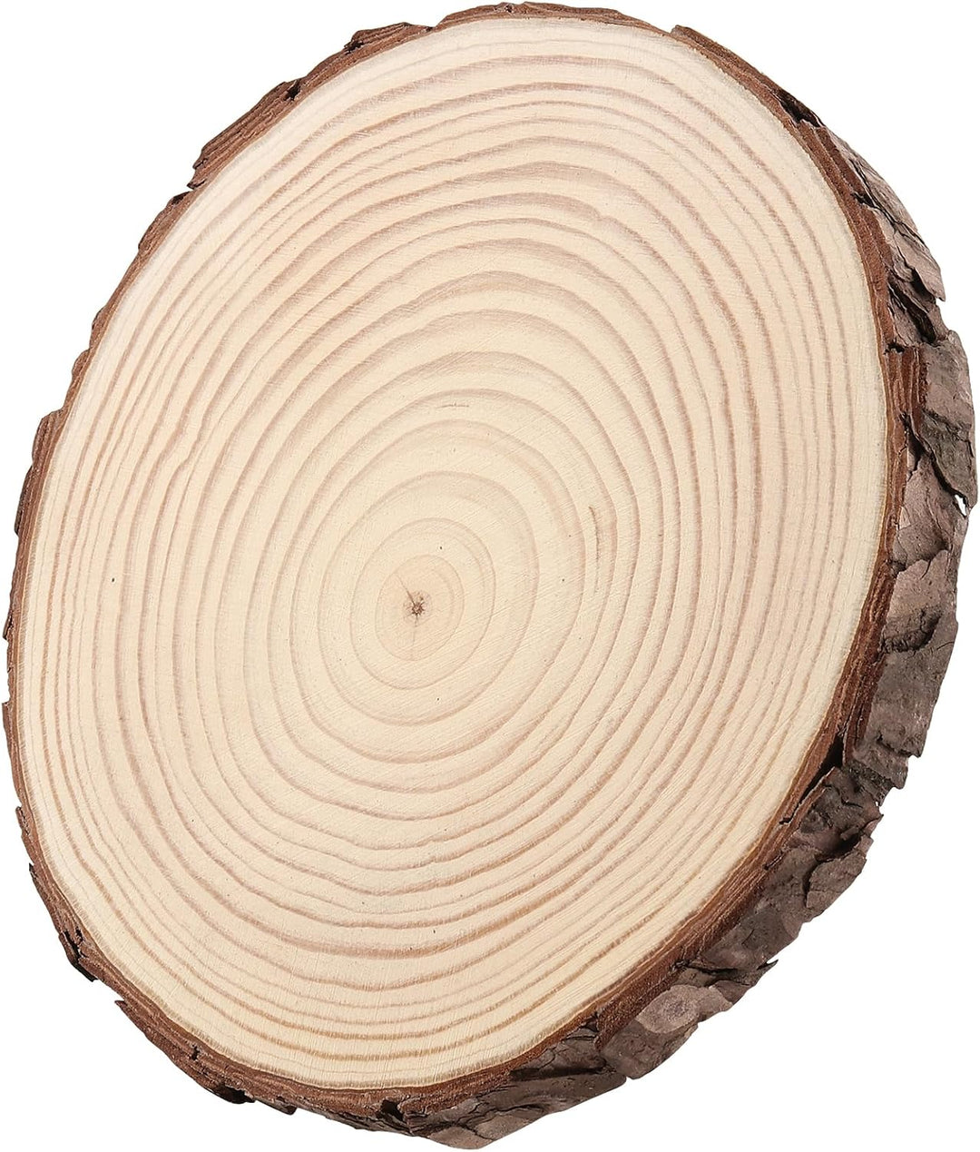 6 Stück 18-20cm Unvollendete Holzkreise, Natur Holzscheiben Rund Baumscheiben, Klein Holzscheiben zu