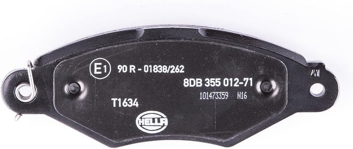 HELLA PAGID 8DB 355 012-711 Bremsbelagsatz - T1634 - Dicke/Stärke: 18mm - Bremssystem: Bosch - mit i