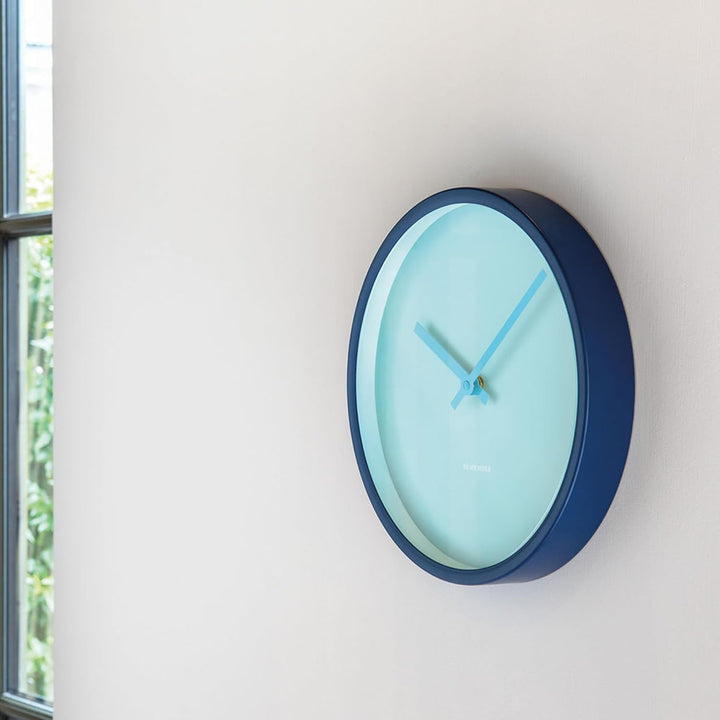 Remember Wanduhr 30 x 30 cm (Aqua), Aqua