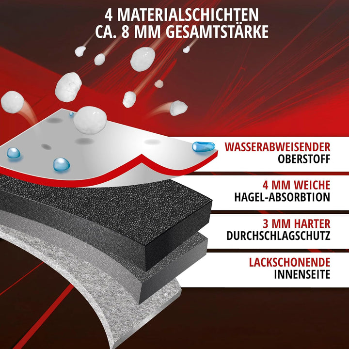 WALSER Hagelschutz Abdeckplane Auto, Autogarage Abdeckung, Abdeckplane Auto Pro, Auto Hagelschutzpla