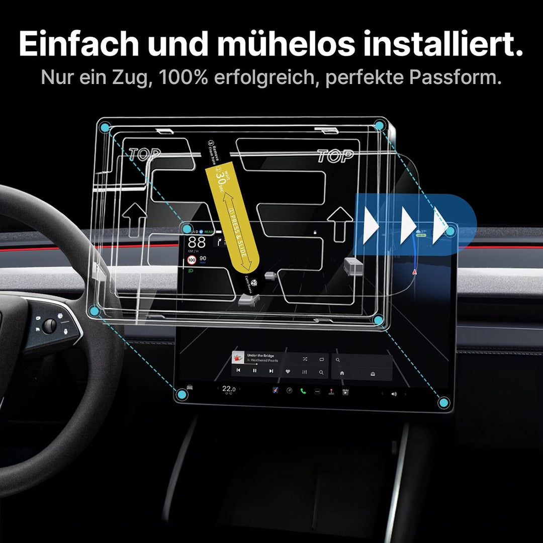 15,4" + 8" Displayschutzfolie für Tesla Model 3 Highland | für Model 3 Highland 2024-2026 & Model Y