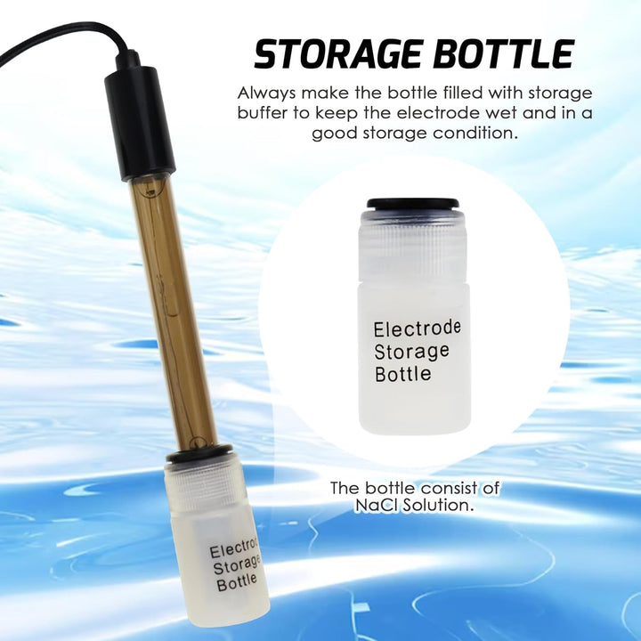 Ersatzelektrode pH-Wert, langes Kabel 0-14, pH-Sondentest, flüssiges Wasser, Meerwasser, saurer Rege
