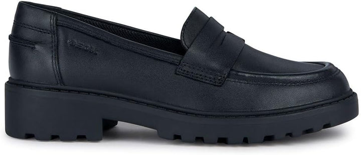 Geox Mädchen J Casey Girl C Moccasin 34 EU Schwarz, 34 EU Schwarz