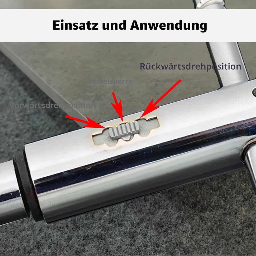 Bamyli T Griff Windeisen Ratsche, Gewindeschneider Halter, Einstellbar Windeisen, Extra Langer Stil