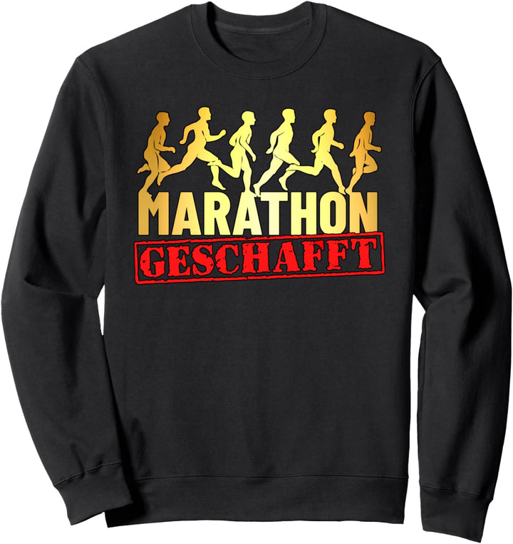 Marathon geschafft Geschenk Läufer Geschenkidee Marathon Sweatshirt