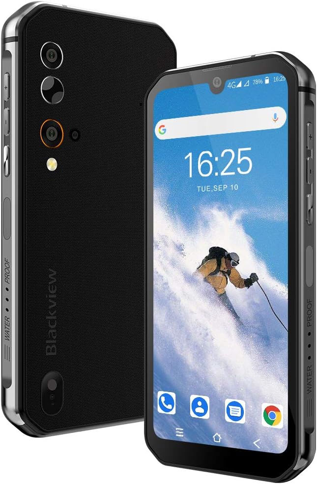 BLACKVIEW BV9900E - Smartphone 128GB, 6GB RAM, Dual SIM, Black Schwarz, Schwarz