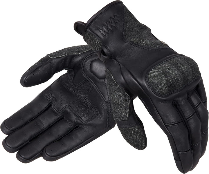 BROGER Florida Leder Motorradhandschuhe für Männer Dyneema Fibre Knöchelschützer Perforation Touchsc