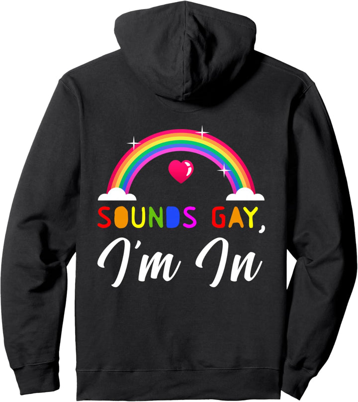 Gay Pride Monat Regenbogen Fahne Sprüche Schwulen LGBTQ Pullover Hoodie