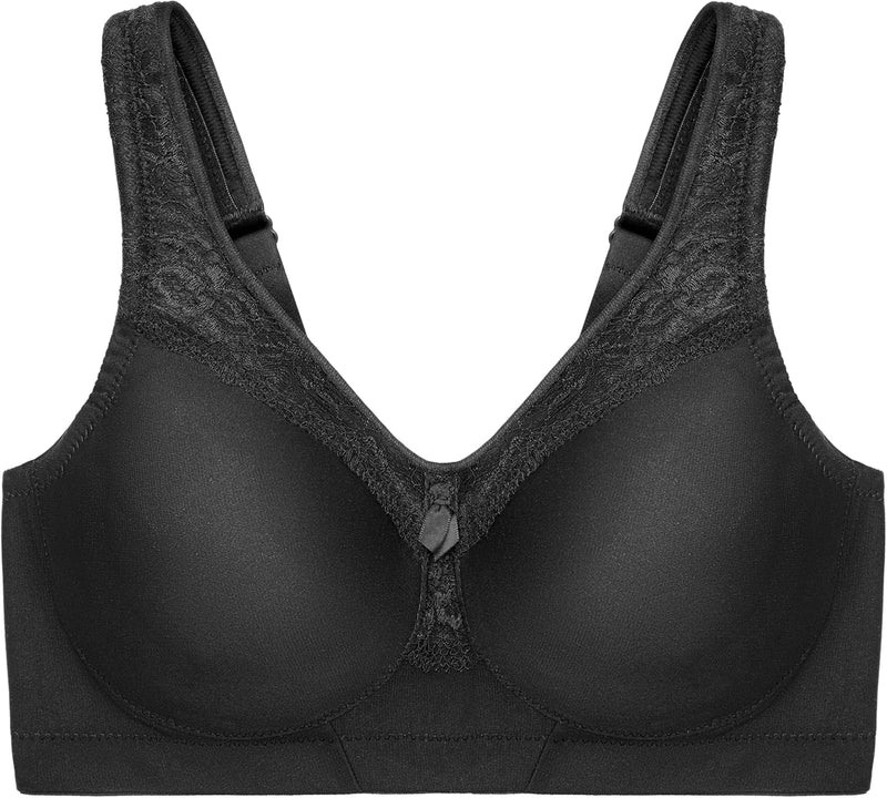 Glamorise Damen Full Coverage Bra 75B Schwarz, 75B Schwarz