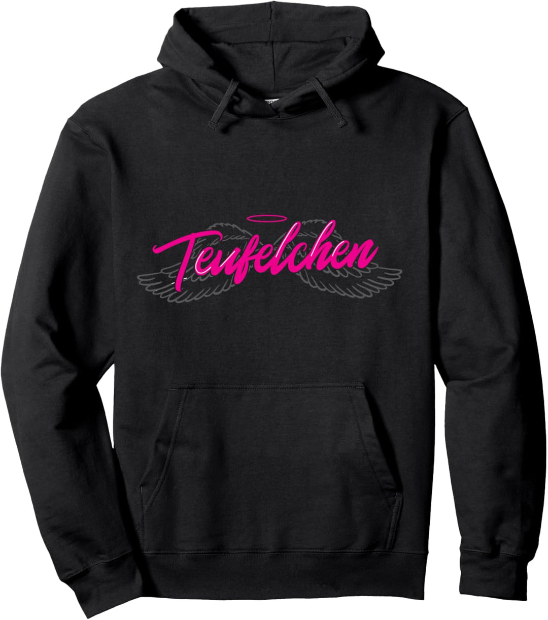 Teufelchen Teufel Engelchen Engel Kostüm - Lustiges Geschenk Pullover Hoodie