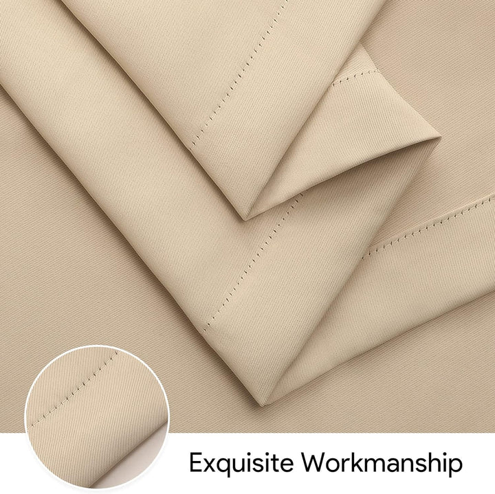 Tgkoddo Outdoor Vorhang Wetterfest, Outdoor Vorhänge Wasserdicht mit Ösen Oben und Unten, Sichtschut