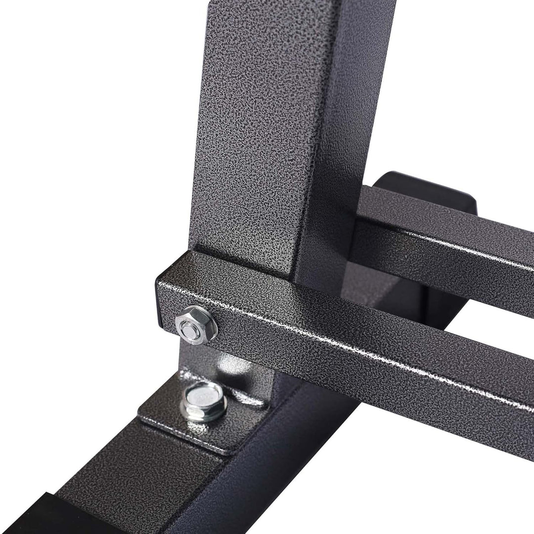Wiltec Flachbank 1050 x 380 x 460 mm mit Hantelablage und Polster, Hantelbank für Muskel- und Kraftt