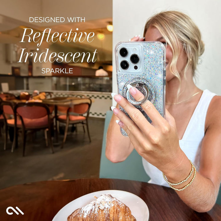Case-Mate Twinkle Mag-Safe Case Schutzhülle kompatibel mit Apple iPhone 15 Pro Max Hülle Glitzer (3