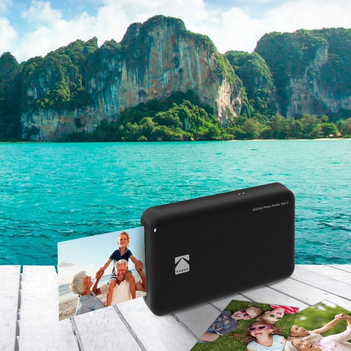 Kodak Mini 2 HD Wireless Mobile Instant Fotodrucker w / 4 Pass patentierte Drucktechnologie (Schwarz