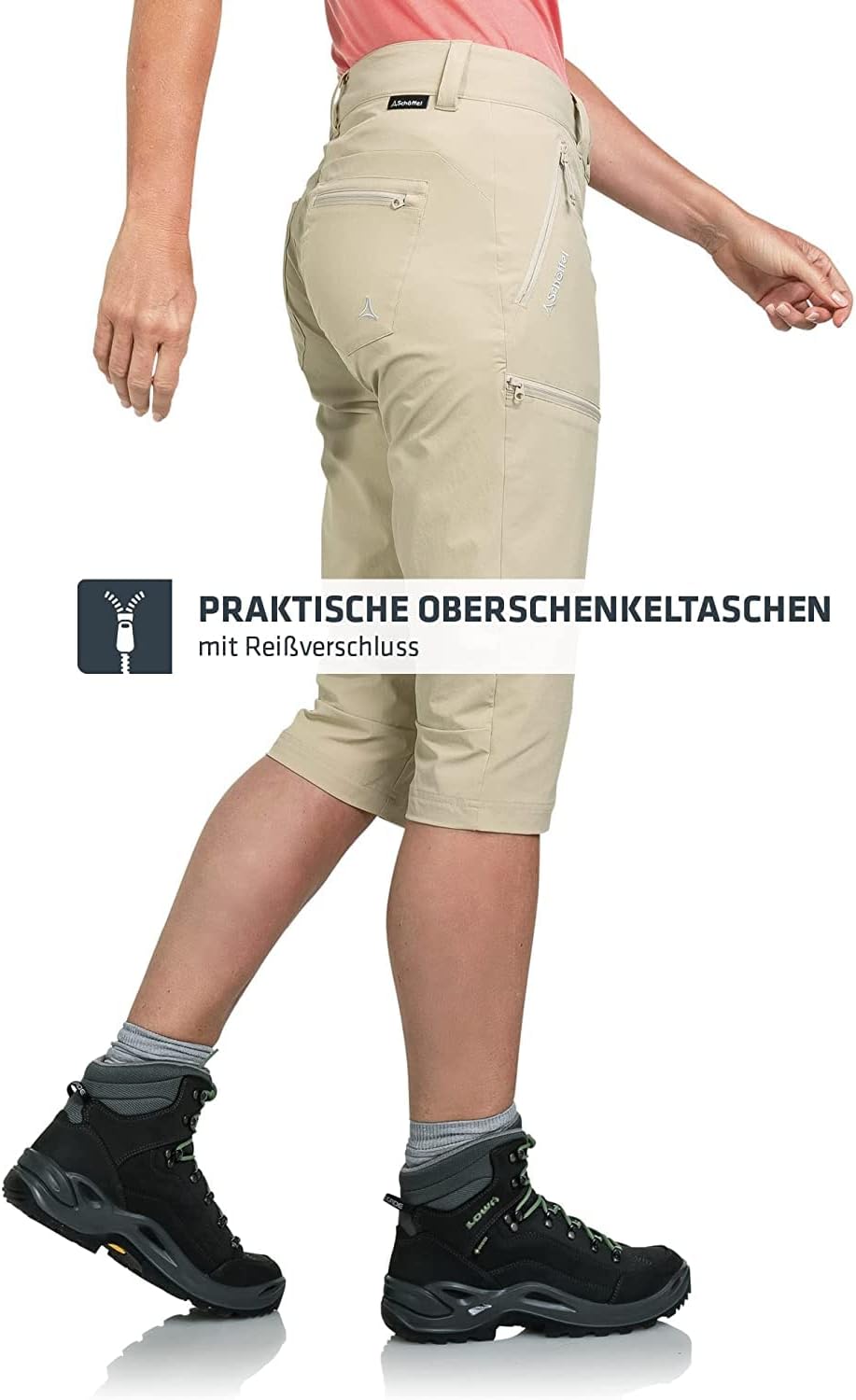 Schöffel Damen Pants Caracas2, leichte und kühlende Wanderhose aus elastischem Stoff, vielseitige Ou