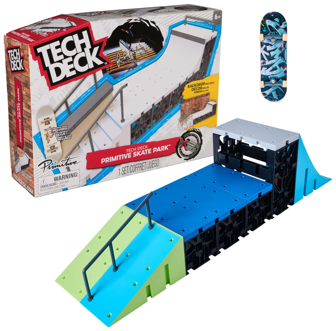 Tech Deck Toy Skateboard Playset XConnectPlusDGKSkateparkM02 | 96 mm DGK Fingerboard | X-Connect-Ste