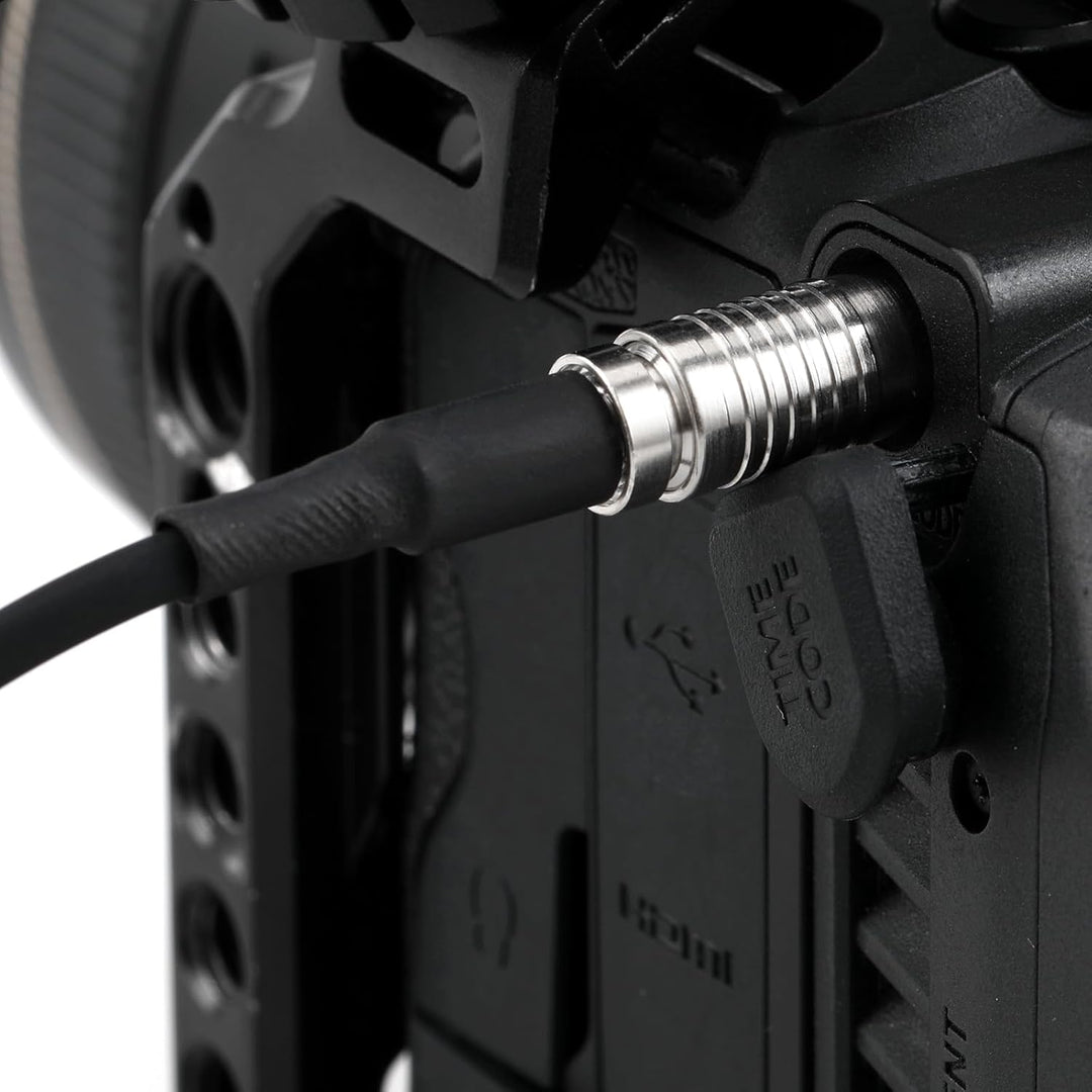 Timecode-Kabel für Canon R5C DIN 1.0/2.3 auf 3,5 mm TRS 90 Grad Time Code-Kabel Kompatibel mit Tenta