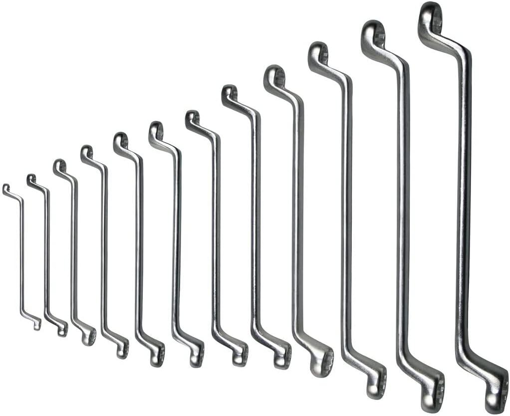 SW-Stahl 01512L Doppelringschlüssel-Satz 6-32 mm, 12-tlg. Gekröpft