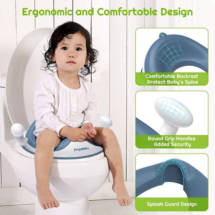 Angelbliss WC Sitz Kinder, Baby Potty Training Toilettentrainer, Kinder Toilettensitz für Jungen und