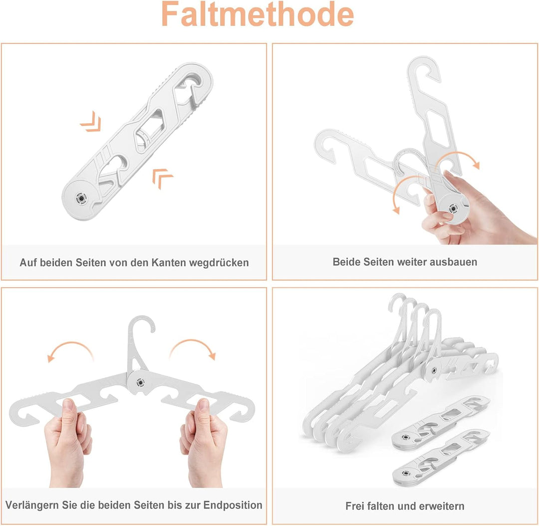 NICEDACK Premium Reisebügel Tragbare Klapp Kleiderbügel Super Bearing Collapsible Hanger Faltbare Kl