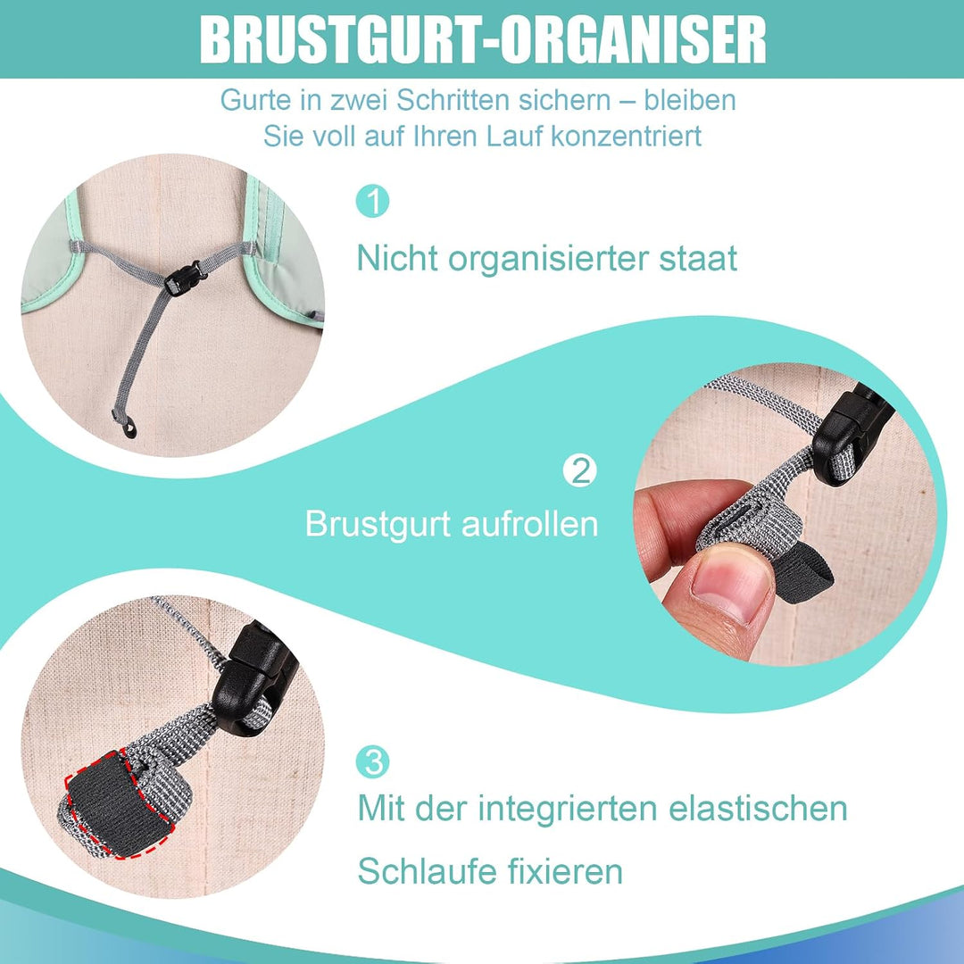 Laufweste Damen &amp; Herren mit 500ml Trinkflasche, Reflektierende Running Vest für Bessere Sichtbarkei