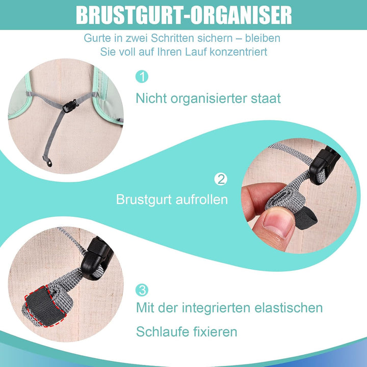 Laufweste Damen &amp; Herren mit 500ml Trinkflasche, Reflektierende Running Vest für Bessere Sichtbarkei