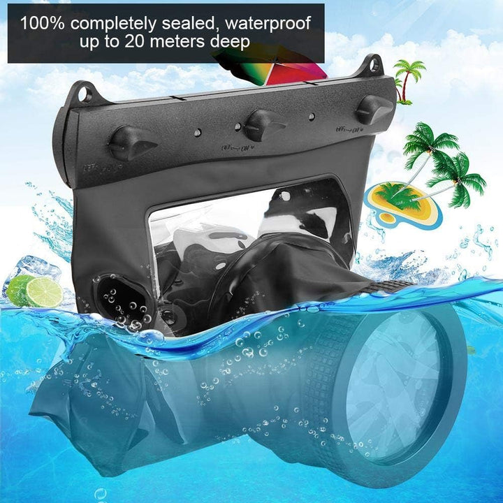 20M Unterwasser Unterwassergehäuse Tasche für DSLR Kameras, Universal Kamera Unterwassergehäuse Unte