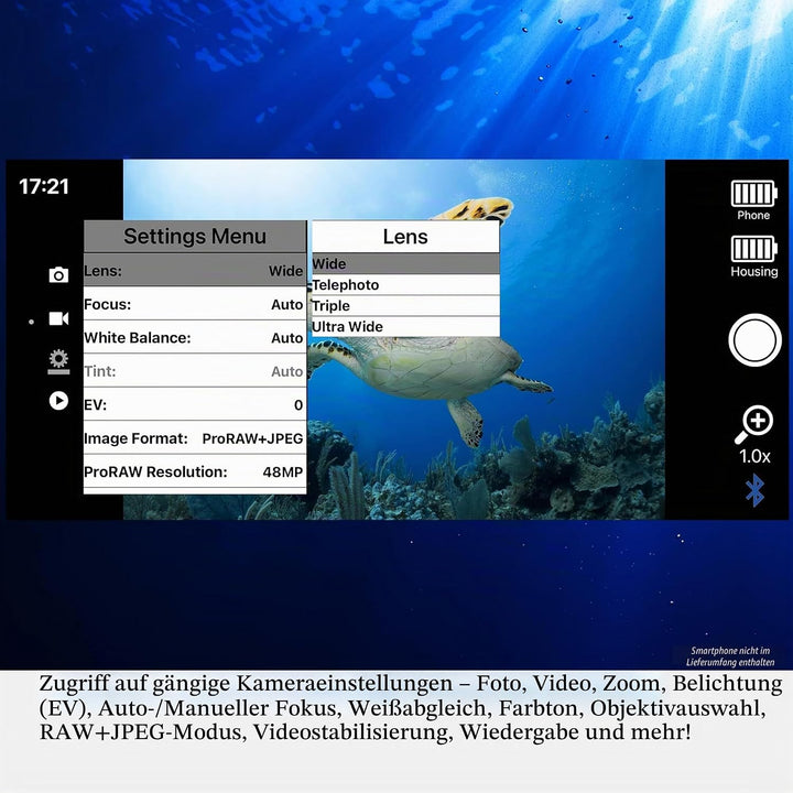 SeaLife SportDiver Unterwassergehäuse iPhone SL400 Single, Single