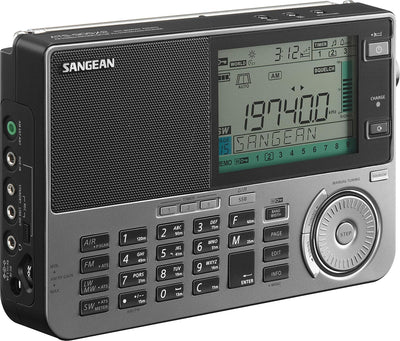 Sangean Receiver Mondial ATS-909 X2 Grau Schwarz, Schwarz