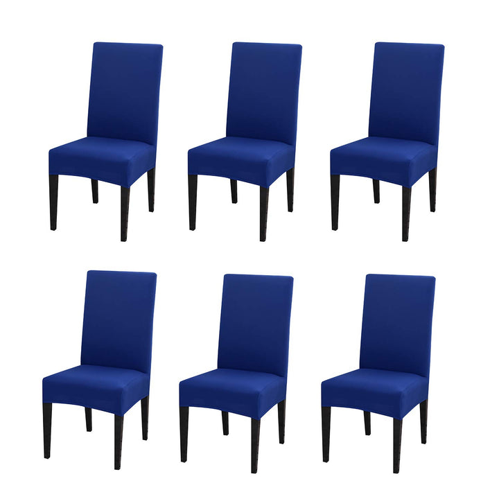 PETCUTE Stuhlhussen 6er Set,Stretch Stuhlhussen für Esszimmerstühle,Waschbarer Elastische Stühle Sch