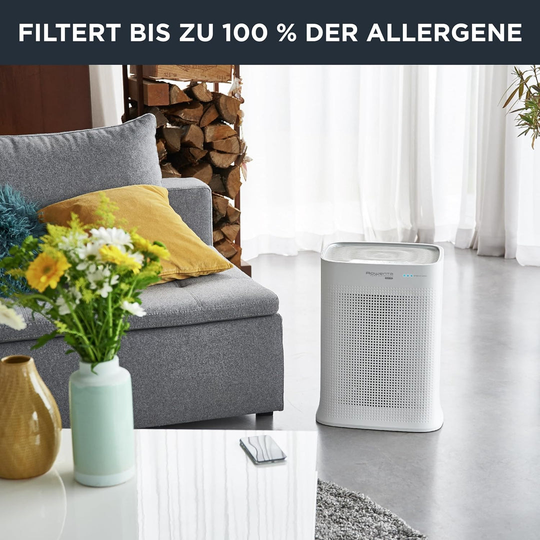 Rowenta Luftreiniger Pure Air Genius PU3080 | 4 Filterstufen | Automatische Geschwindigkeitsanpassun