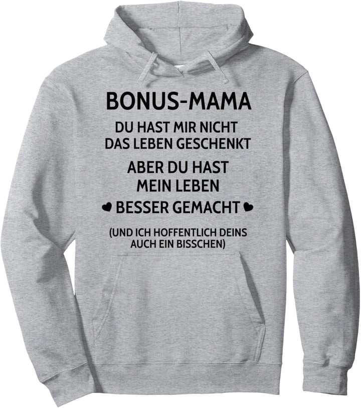 Bonus-Mama Stiefmutter Zieh-Mutter Familie Geschenk Pullover Hoodie