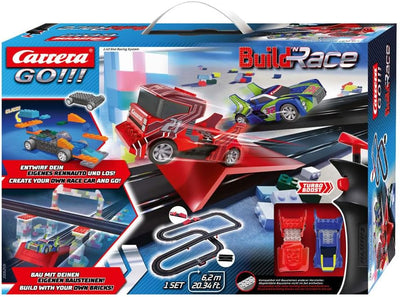 Carrera GO!!! Build 'n Race - Racing Set 6.2 Rennbahn-Set I Rennbahnen und lizensierte Slotcars | bi