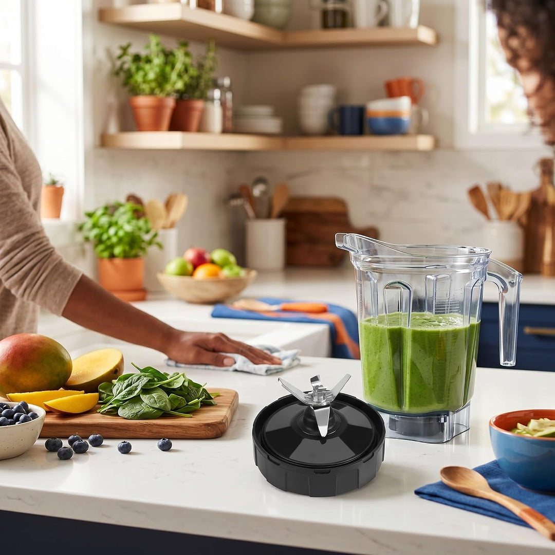 Mixer-Untermesser-Ersatzteile, 7-Finnen-Auszieher-Ersatzklinge, Kompatibel mit Nutri Ninja-Mixern 10