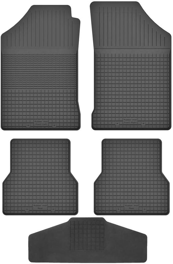 Fussmatten Vorne, Hinten + Tunnel für Audi A2 1999-2005 8Z0 Gummi Gumimatten Vorne, Hinten, Tunnel,