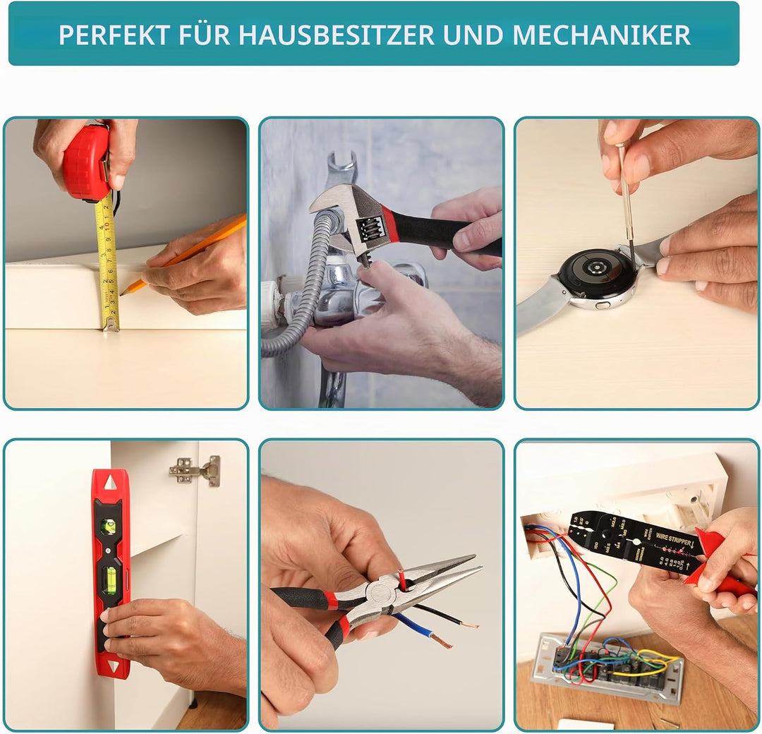 Handliches Reparaturwerkzeug-Set, 160 Stück