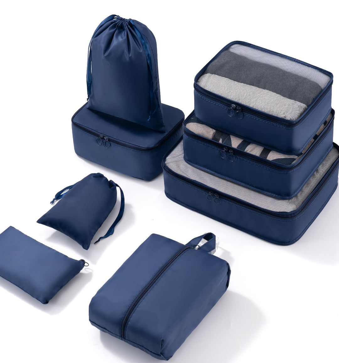 Meowoo 8-teilig Koffer Organizer Set, Packing Cubes, Packwürfel für Urlaub & Business, Reise Organiz