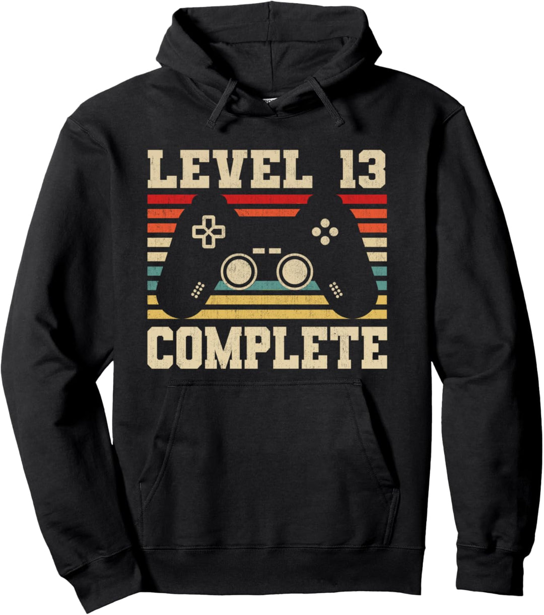 Level 13 Complete 13 Jahre Geburtstag Geschenk Video Gamer Pullover Hoodie