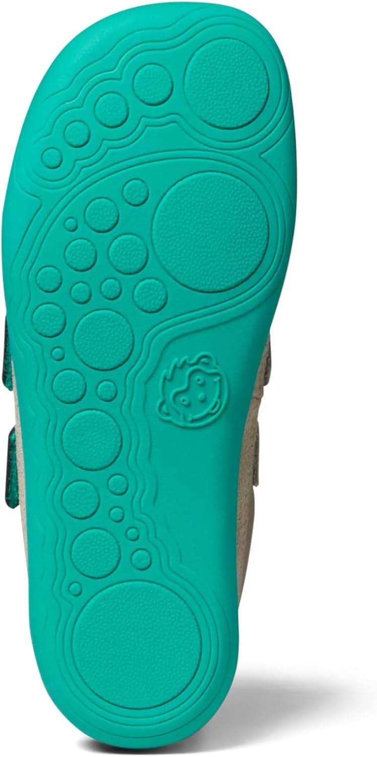 Affenzahn Barfussschuh Leder Buddy mit Klettverschluss Weich rutschfest Flexibel Reflektierend für J