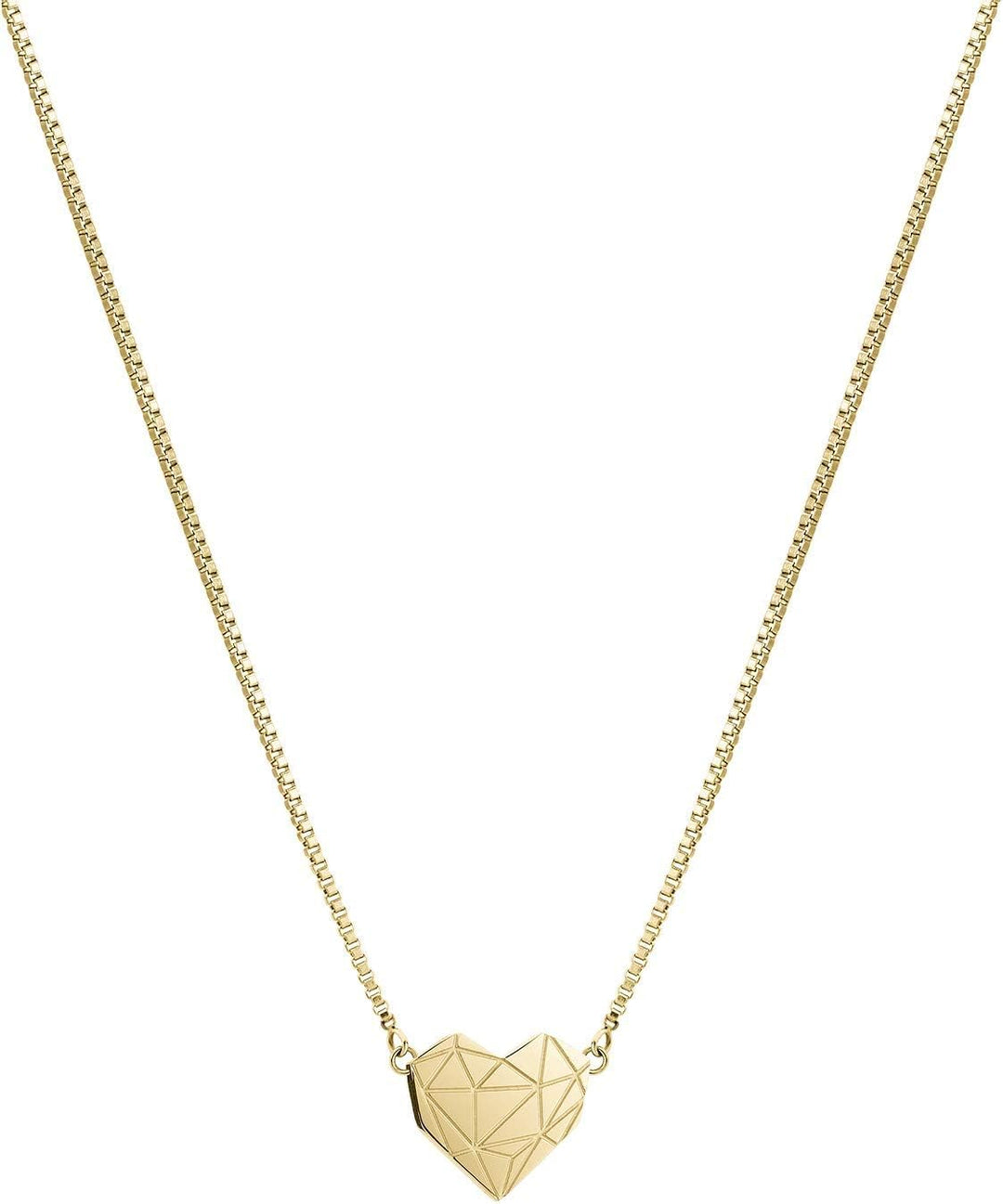 LIEBESKIND BERLIN Damen-Collier Edelstahl, Bundle mit Armband Herz 20 cm