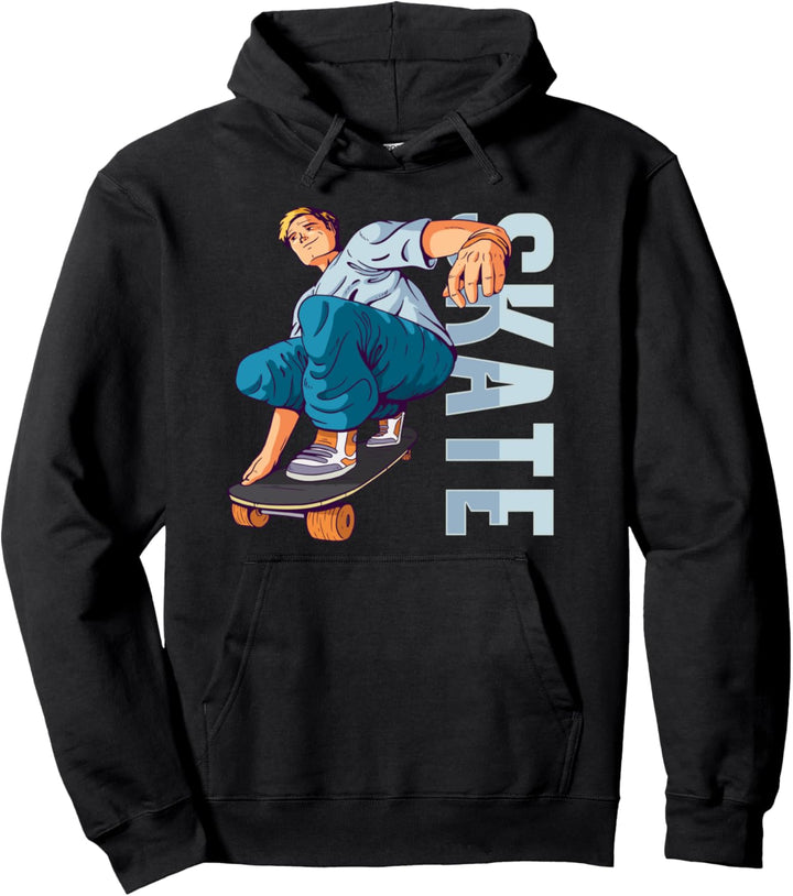 Skateboarden Board Skater Skate Sportler Cool Geschenk Pullover Hoodie
