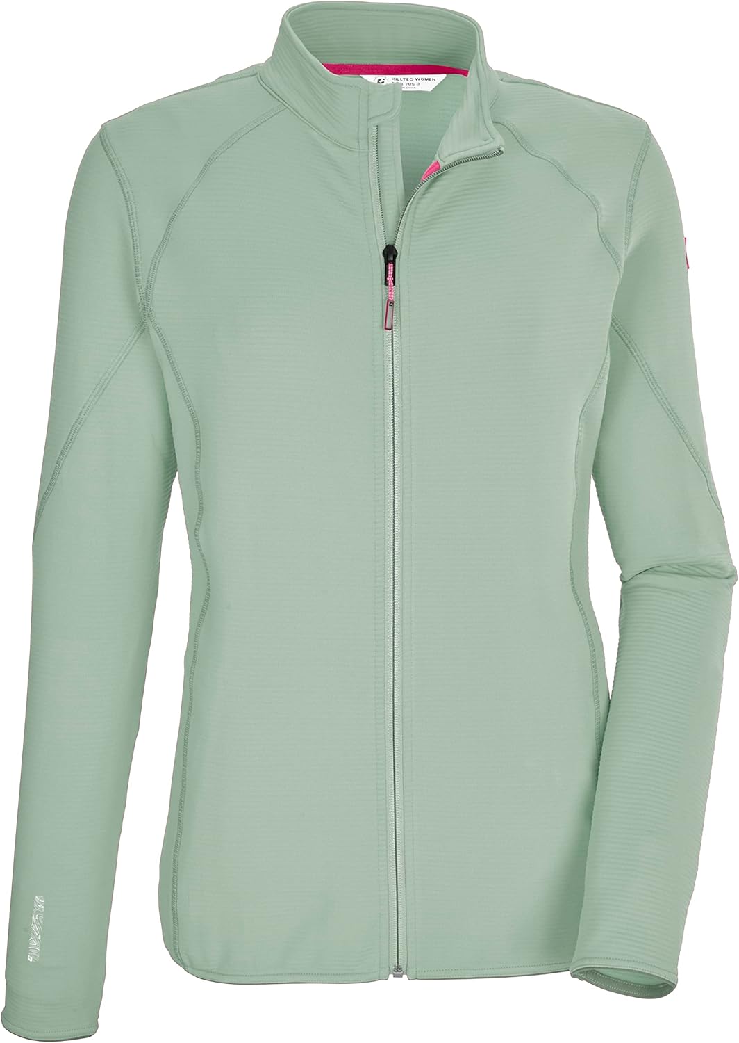 Killtec Damen Kos 6 Wmn Flx Jckt Stretchjacke mit Stehkragen/Fleecejacke 44 hell pistazie, 44 hell p