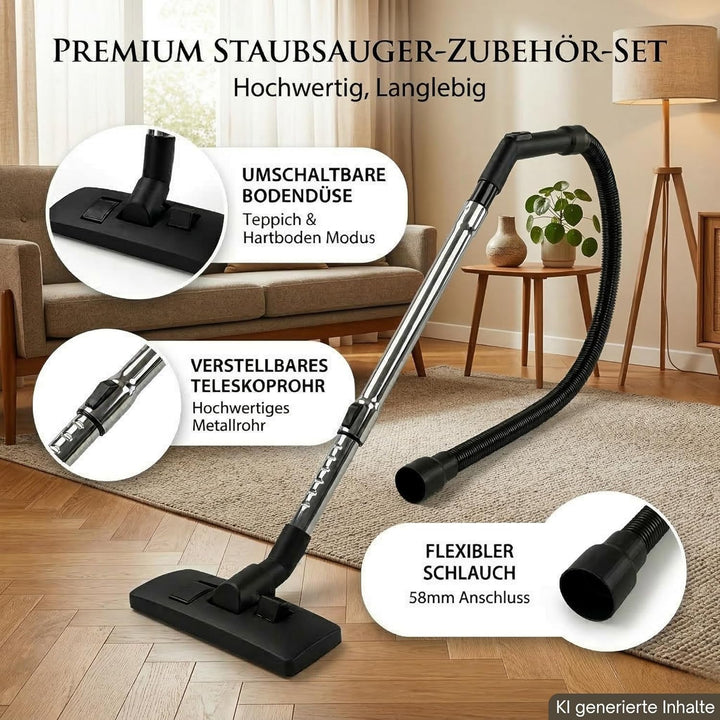 1,5m Ersatzteile Set Schlauch Düse passend für Makita VC Serie VC2012L, VC2512L, VC3011L, VC3012L, V