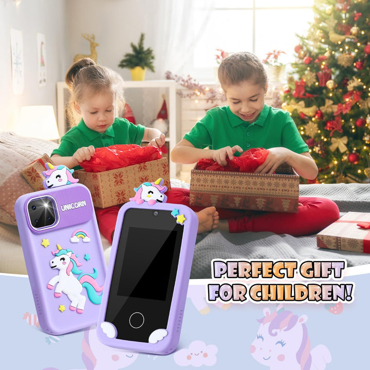 Kinder Smartphone Spielzeug, Weslery Handy mit Touchscreen, Doppelkamera MP3 Musik Player Kleinkind